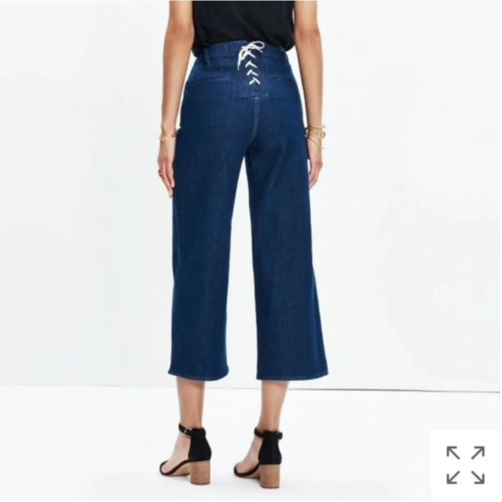 Madewell Wide-Leg Crop Jeans: Lace-Up Edition